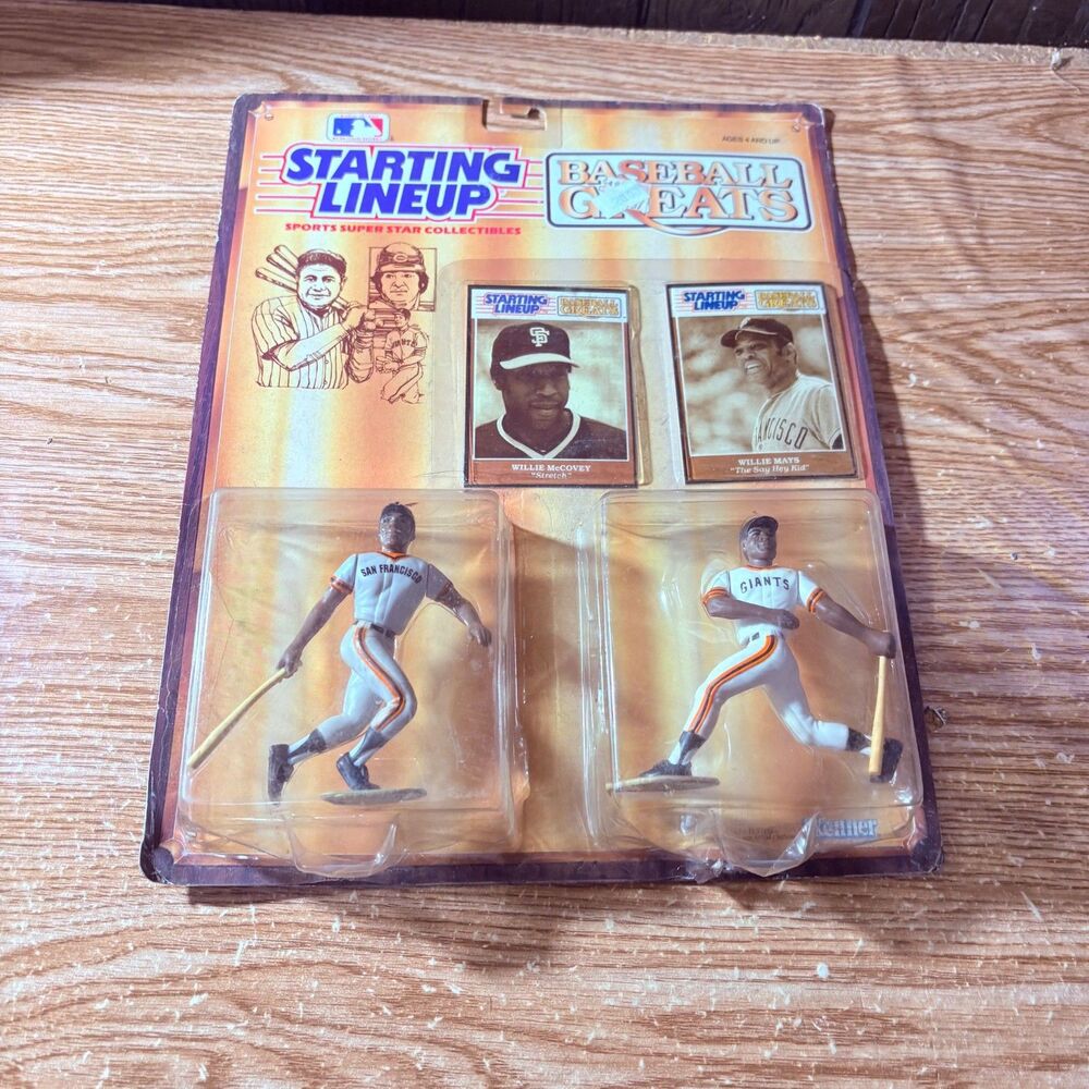 1989 Starting Lineup Baseball Greats Willie Mays & Willie McCovey